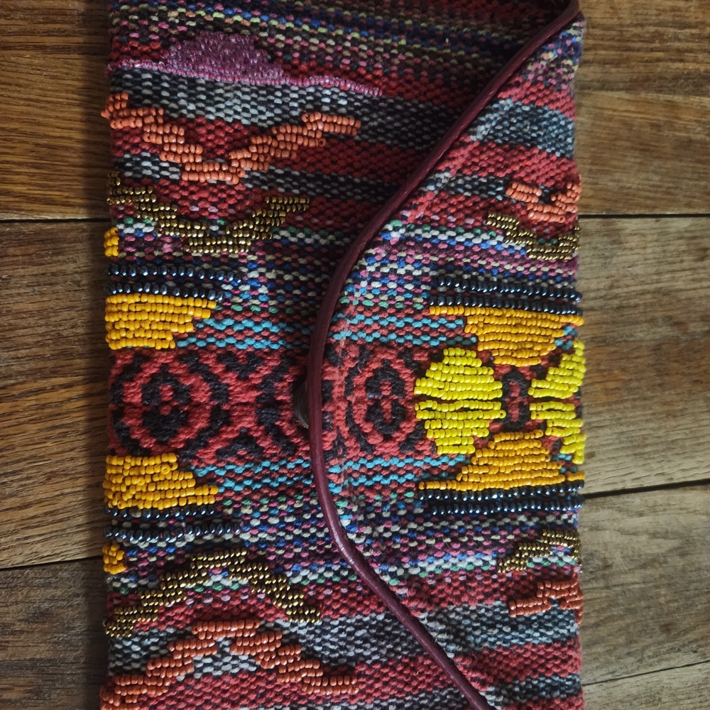 Steve Madden Vibrant Beaded Clutch